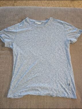 J.Lindeberg Light Heather Blue Crew Neck Short Sleeve Tee
